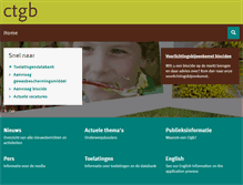 Tablet Screenshot of ctgb.nl